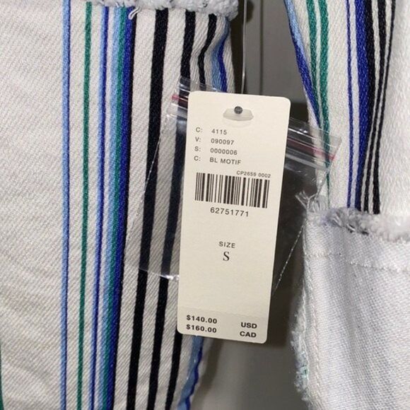 Maeve by Anthropologie Striped Shirt Jacket Womens Size Small - Picture 11 of 16